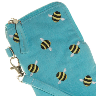 A close-up of the Fair Trade Bee Glasses Case.