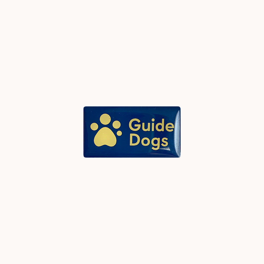 Guide Dogs logo pin badge