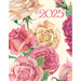 2025 diary cover showing an illustration of pink and cream roses