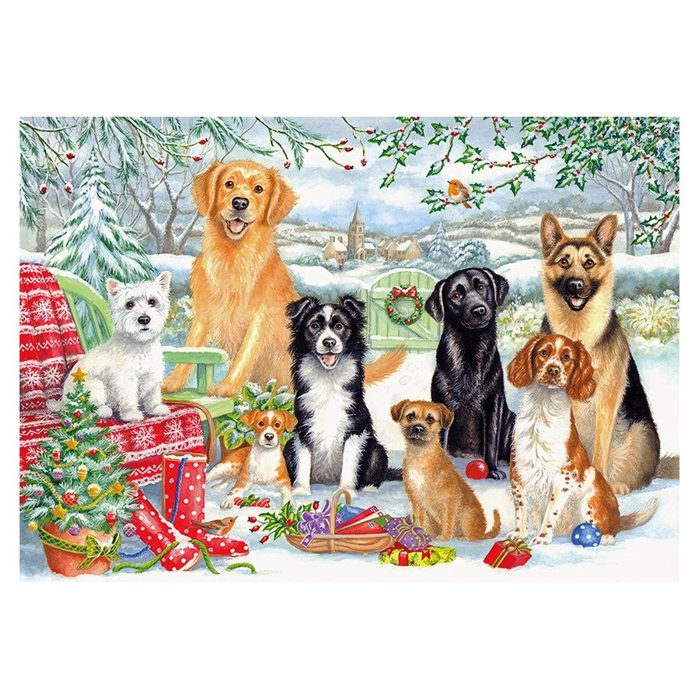 Waiting patiently Christmas jigsaw puzzle