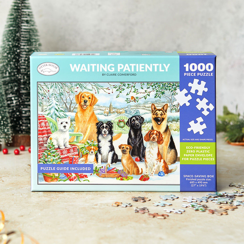 Waiting patiently Christmas jigsaw puzzle