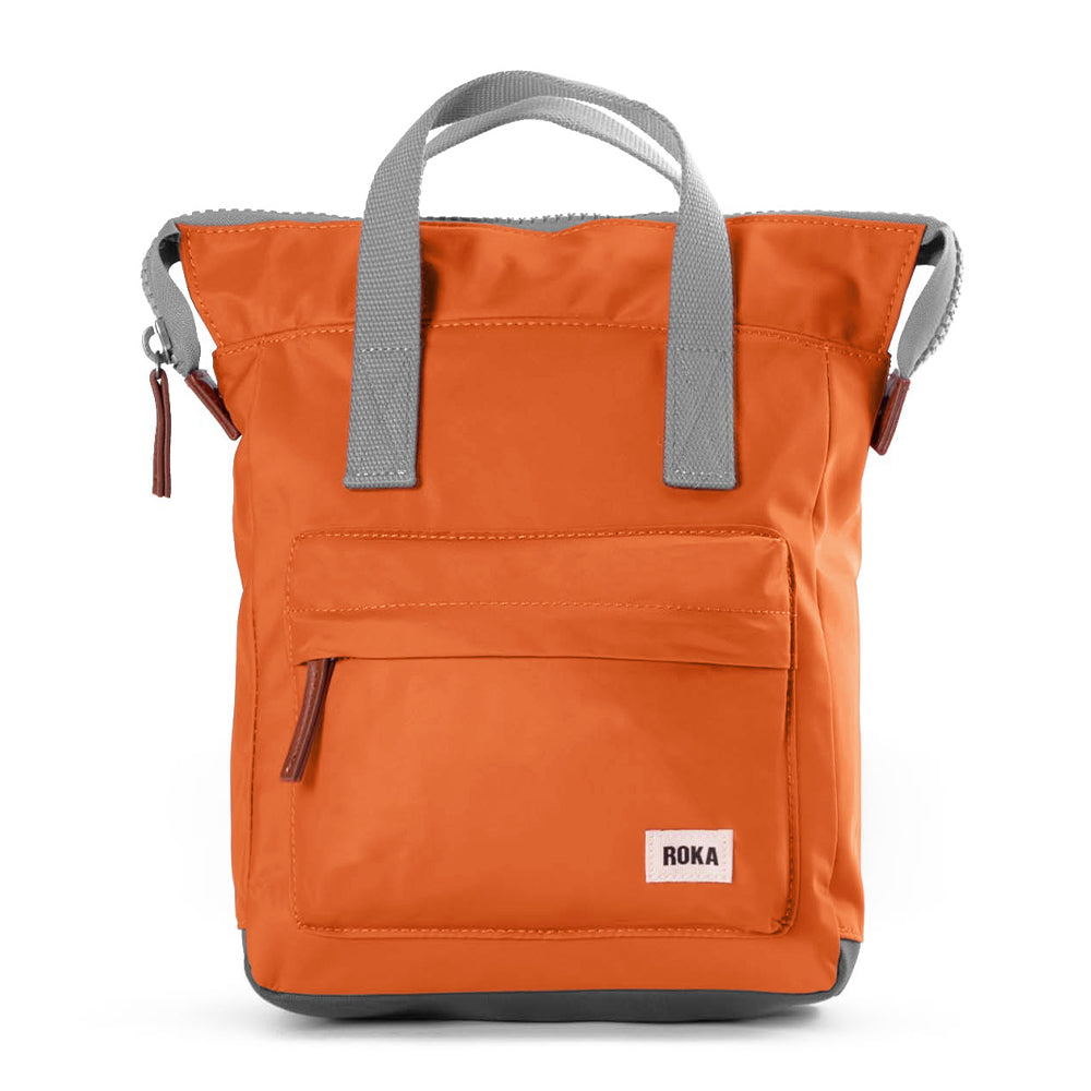 ROKA recycled canvas backpack - burnt orange