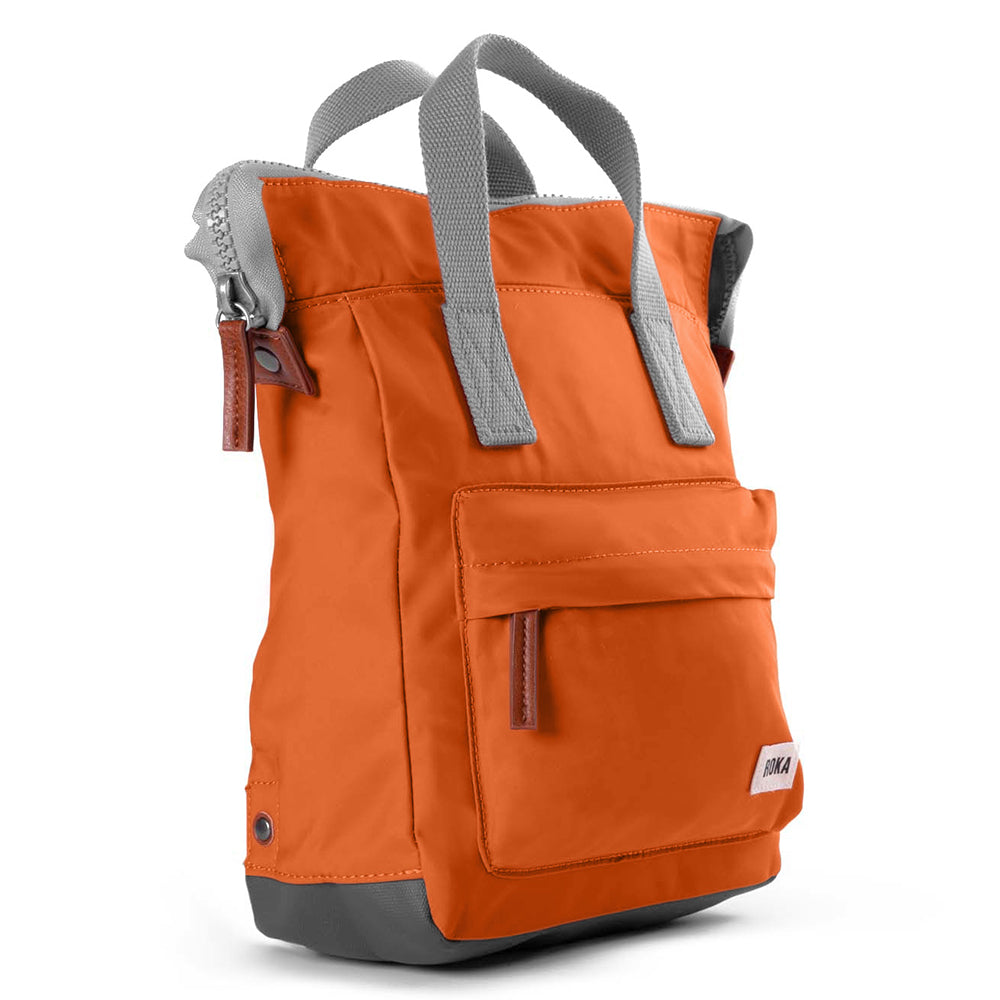 ROKA recycled canvas backpack - burnt orange