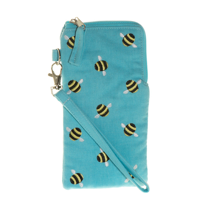 A close-up of the Fair Trade Bee Glasses Case.