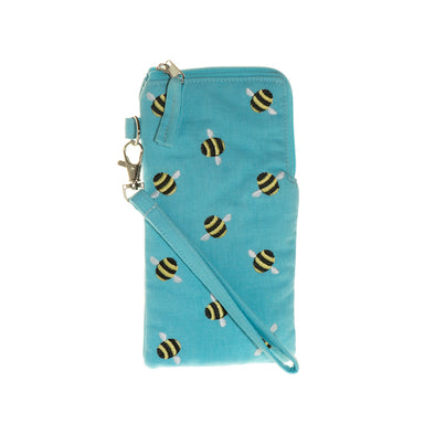 A close-up of the Fair Trade Bee Glasses Case.