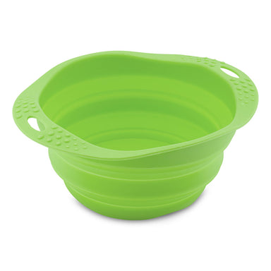 Green Collapsible Travel Bowl for dog