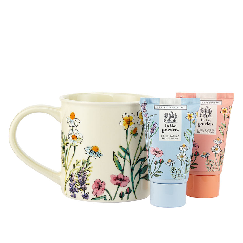 In the Garden hand cream, hand wash and mug gift set