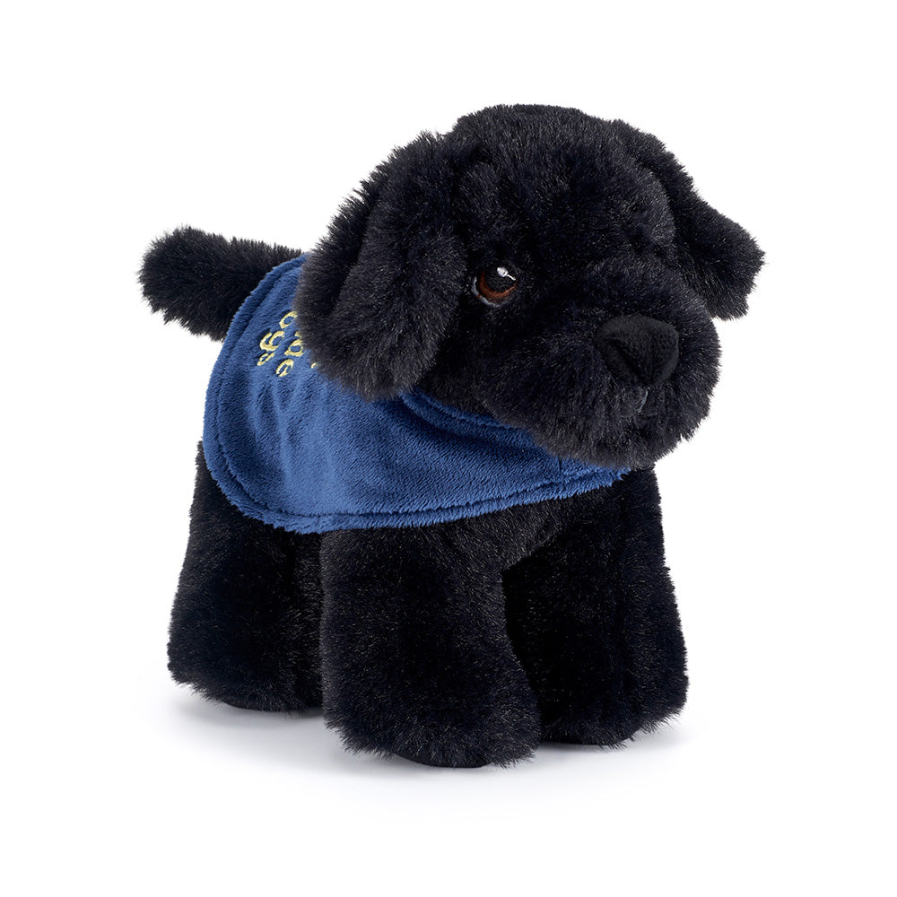 Guide Dogs black Labrador soft toy