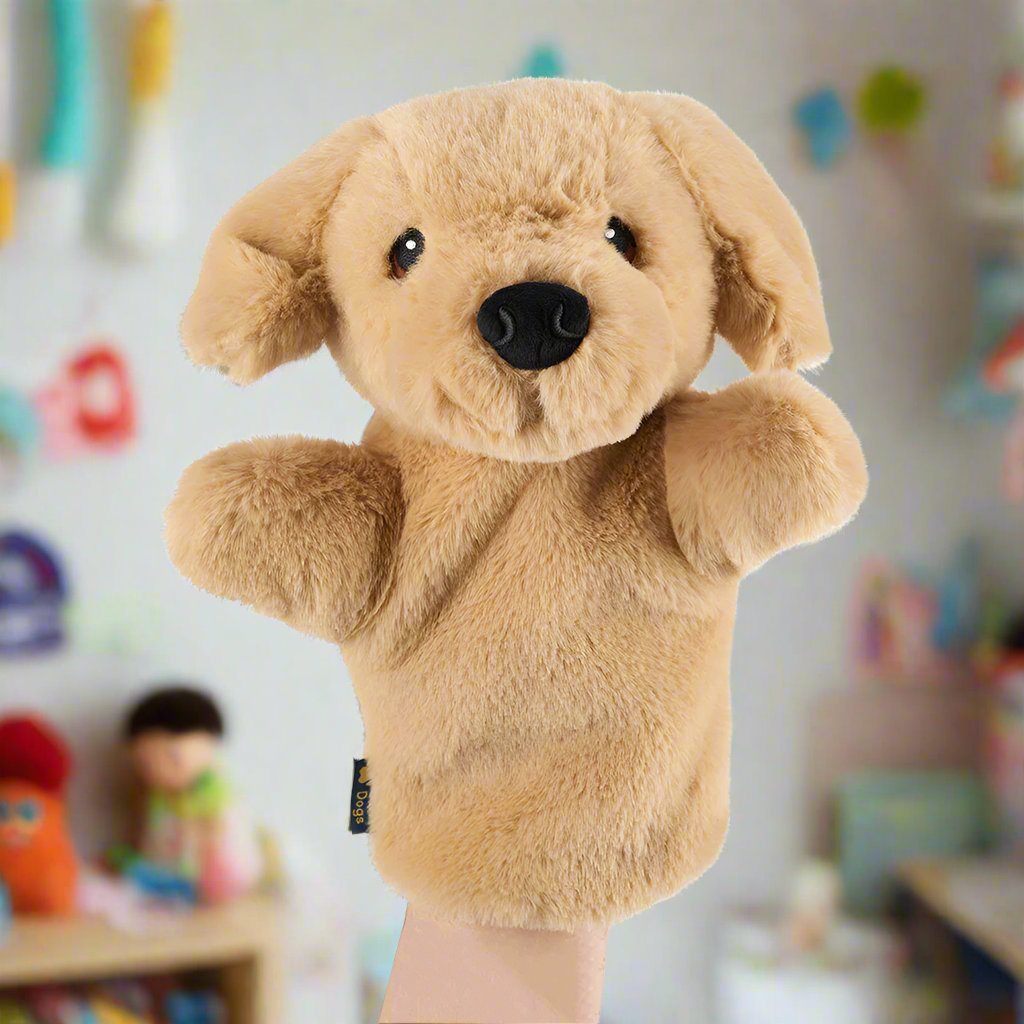 Guide Dogs Golden Retriever puppy hand puppet