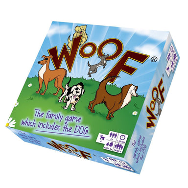 A pack shot image of the Woof board game.