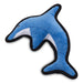 Close up image of the Beco Dolphin dog toy.