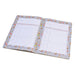 An example of the Christmas Planner notepad pages - the pages have a border made of Christmas puddings. 