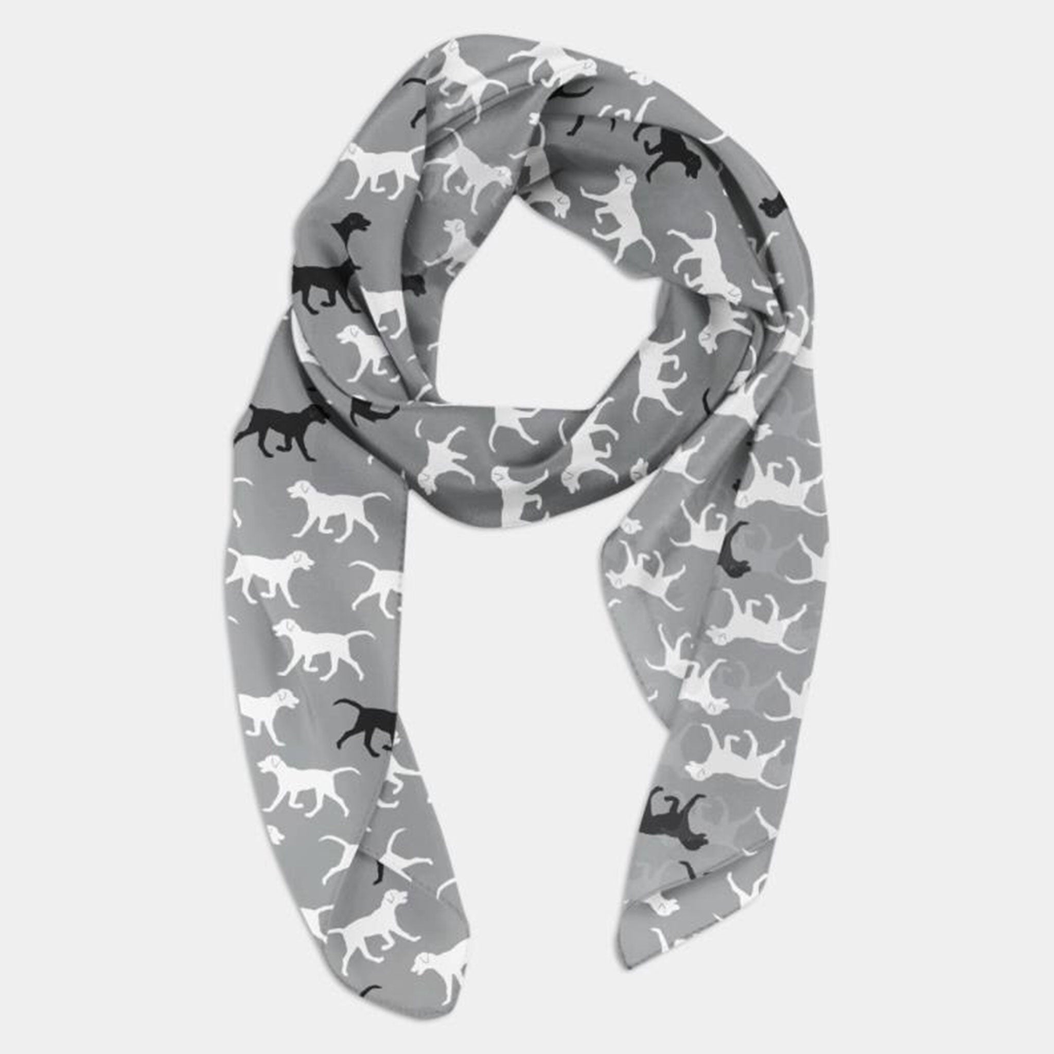 Dog print scarf