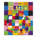 The front cover of the Elmer book shows a rainbow patchwork elephant on a rainbow patchwork background.