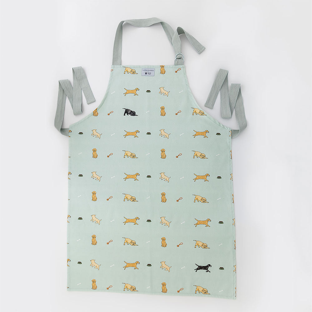 laura fisher apron with puppy design